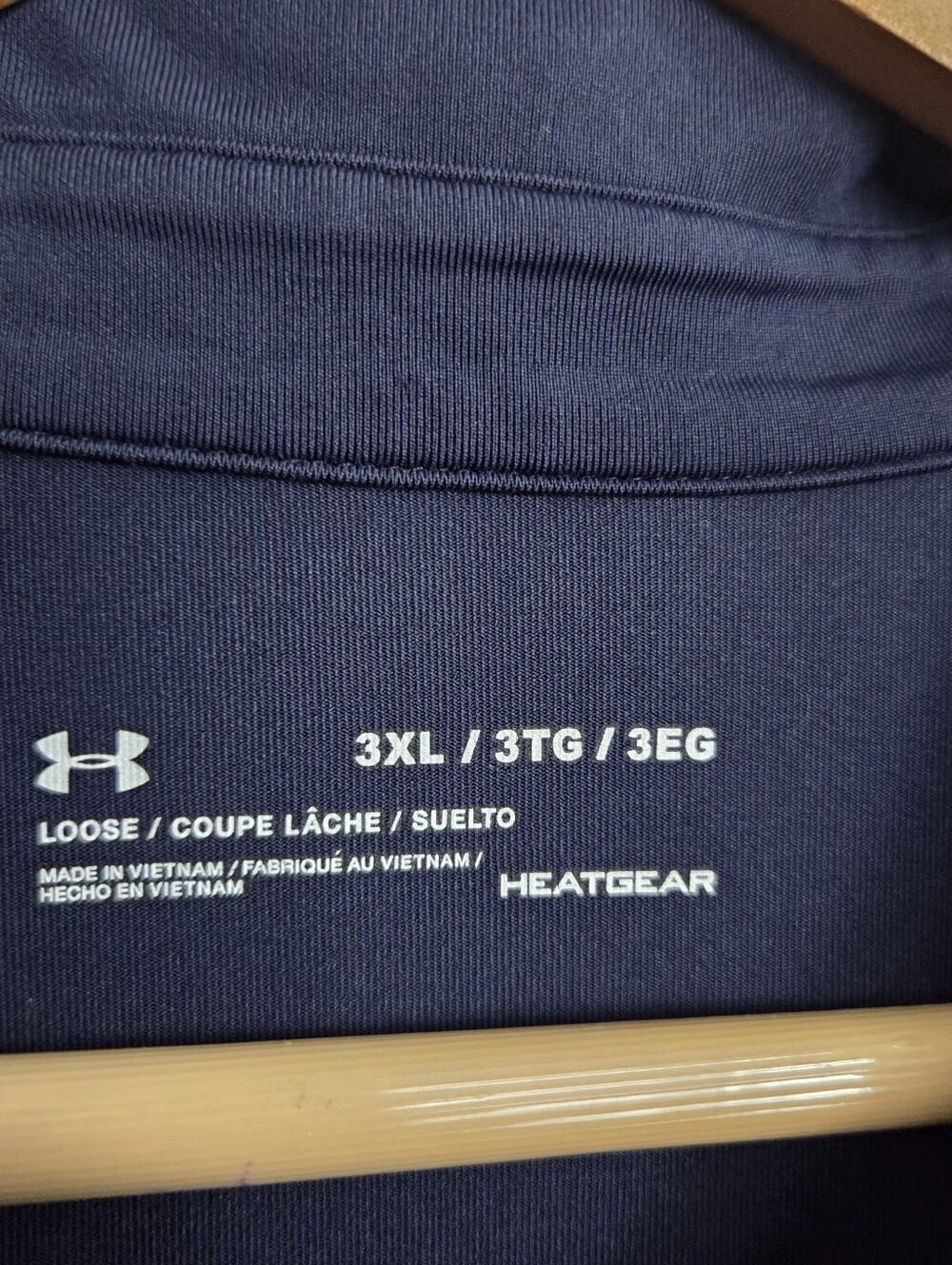 Under Armour Performance Lose Heat Gear Golf Polo Shirt Blue Men's Size 3XL - Picture 2 of 6